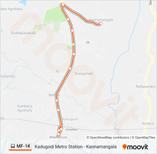 MF-1K  Line Map