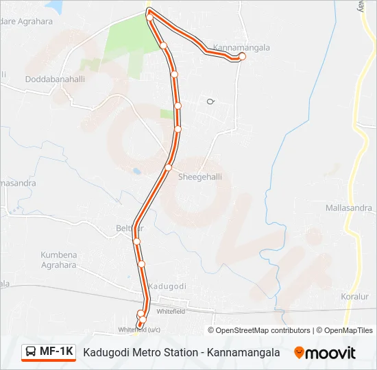 MF-1K  Line Map