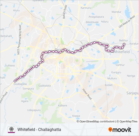 PURPLE LINE Metro Line Map