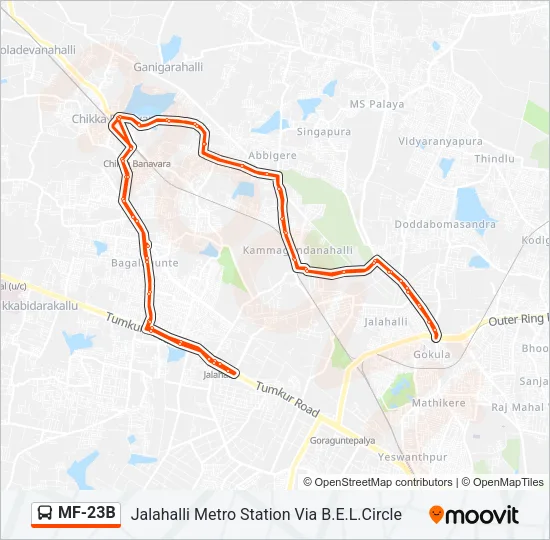 MF-23B Bus Line Map