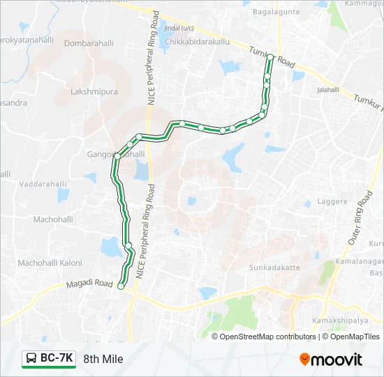 BC-7K Bus Line Map