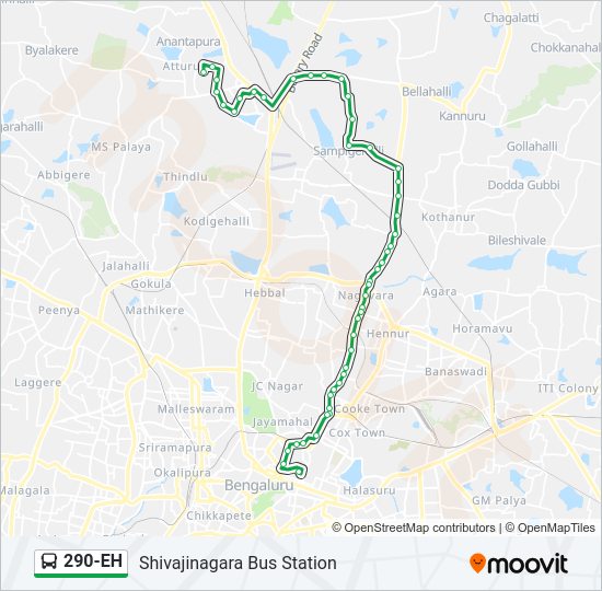 290-EH bus Line Map