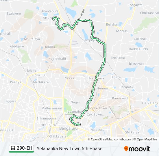 290-EH bus Line Map