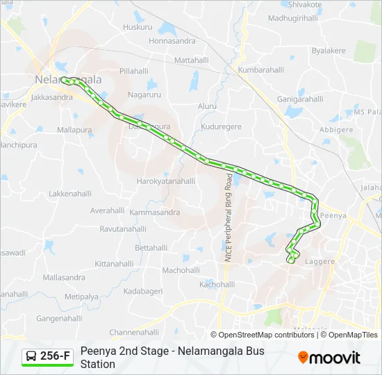 256-F Bus Line Map