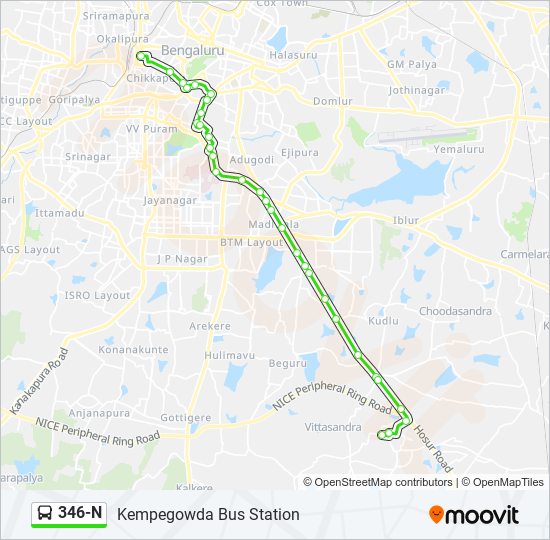 346-N bus Line Map