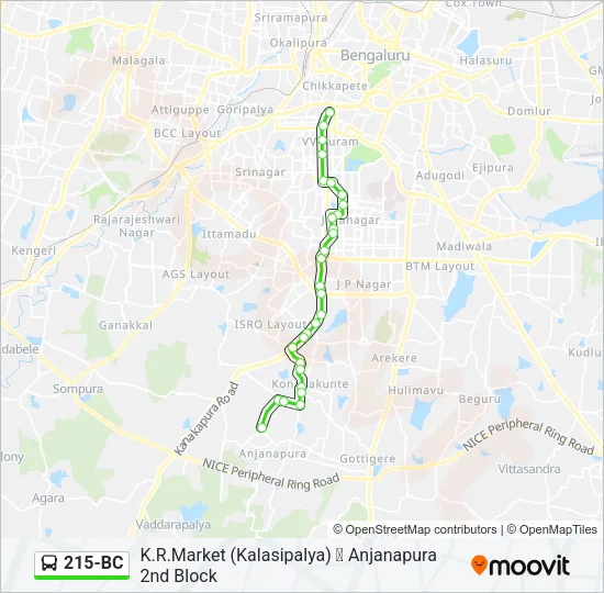 215-BC Bus Line Map