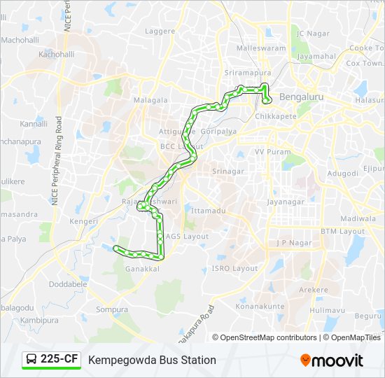 225-CF bus Line Map