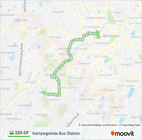 225-CF Bus Line Map