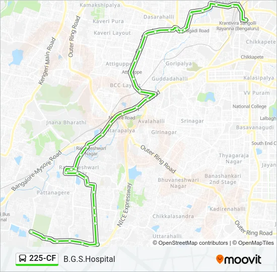 225-CF Bus Line Map