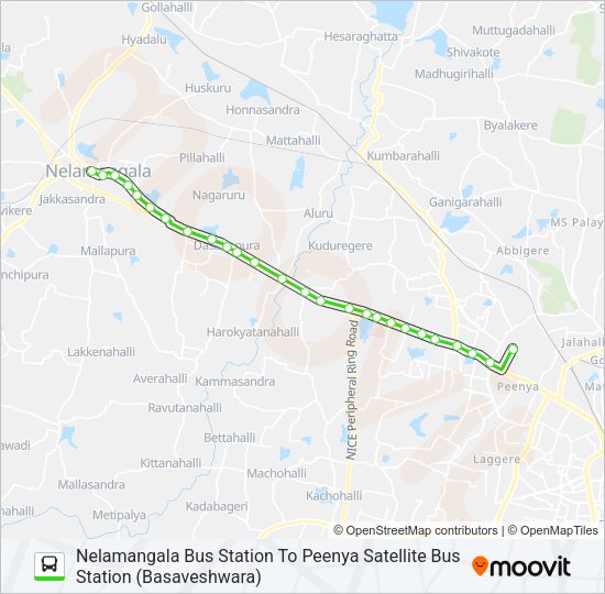 258-C NMG-PSB Bus Line Map