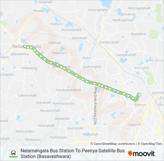 258-C NMG-PSB Bus Line Map