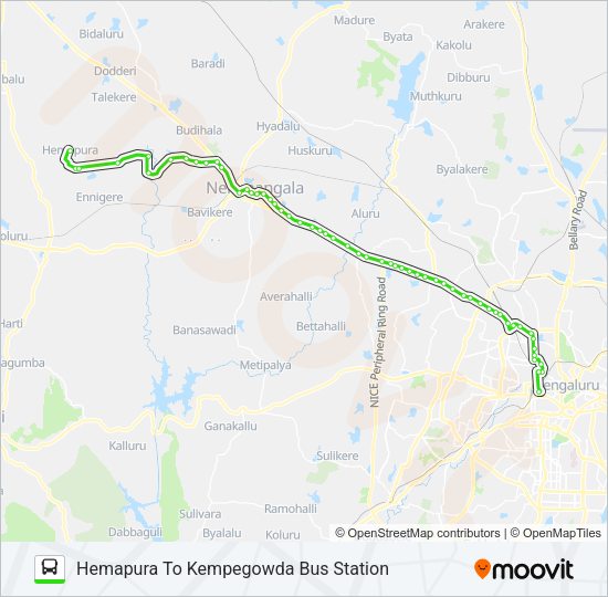258-D HMP-TBS-KBS Bus Line Map
