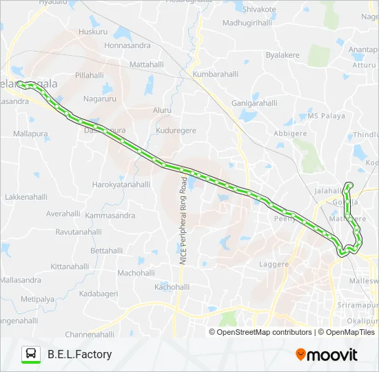 258-CB NMG-YTTMC-BEL Bus Line Map