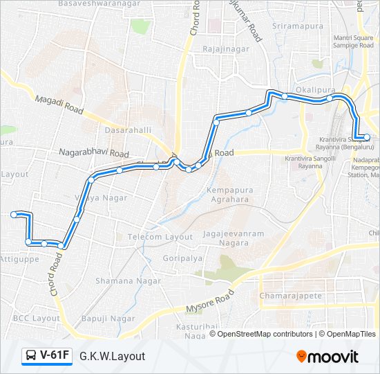 V-61F bus Line Map