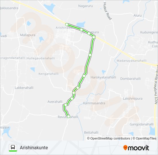 257-C RVT-ASK Bus Line Map