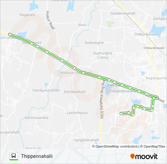 263-A ASK-TPH Bus Line Map