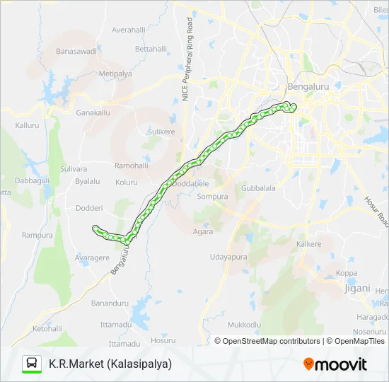 226-C BNKP-KMT Bus Line Map