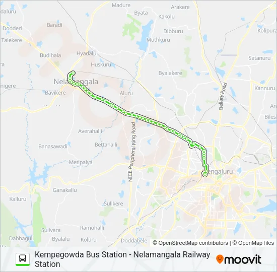 258-C KBS-NMGRS Bus Line Map