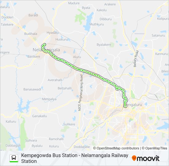 258-C KBS-NMGRS Bus Line Map