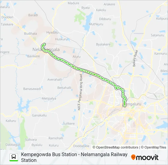 258-C KBS-NMGRS Bus Line Map
