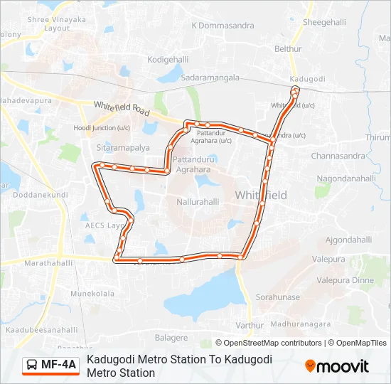 MF-4A Bus Line Map