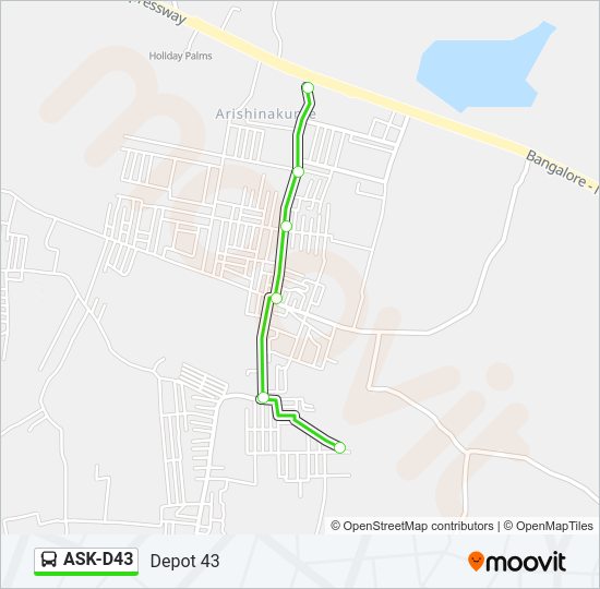 ASK-D43 Bus Line Map