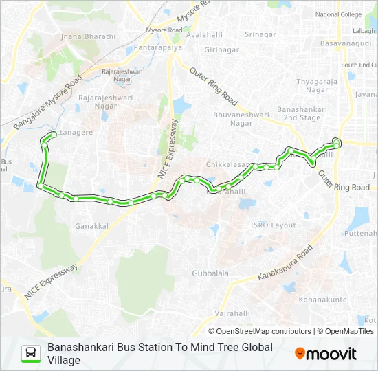 510 BSK-MTR Bus Line Map