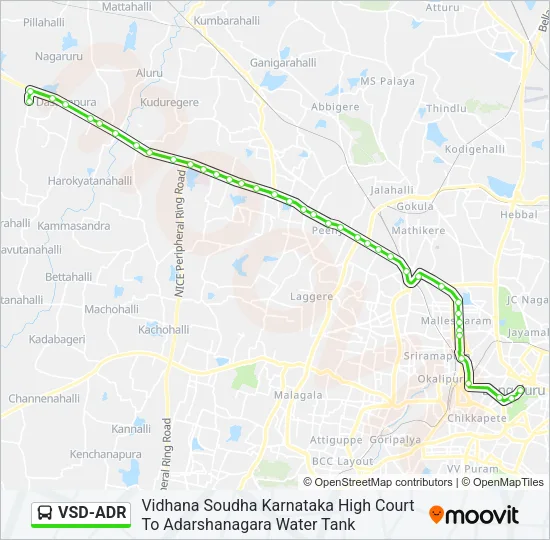 VSD-ADR Bus Line Map