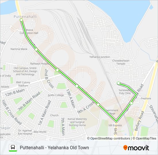 PTH-YHKOT Bus Line Map