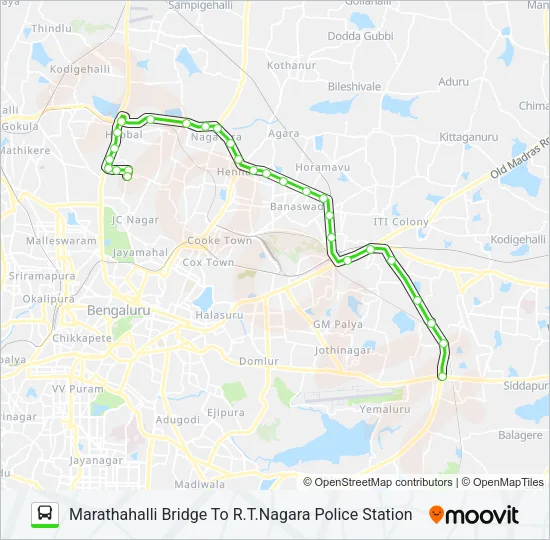 500-D MRHB-RTNP Bus Line Map