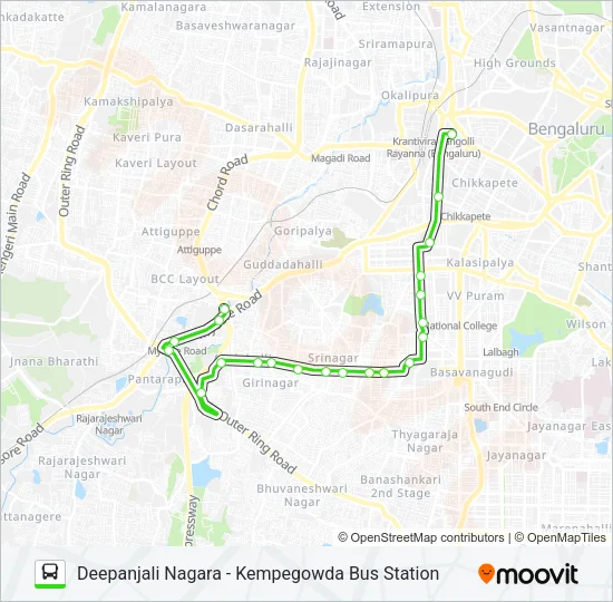 10-J DPJN-NDH-KBS Bus Line Map