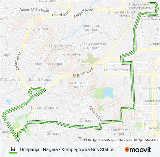 10-J DPJN-NDH-KBS Bus Line Map