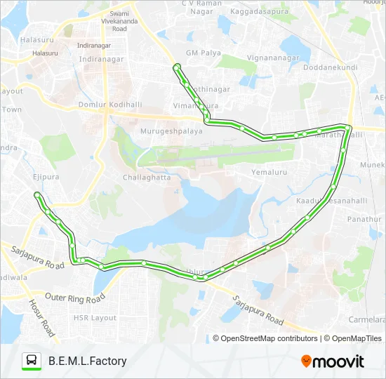 KRMTTMC-MRHB-BEMLF Bus Line Map