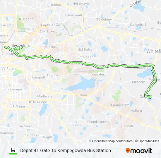 KBS-1K KBS-VSD-D41G Bus Line Map