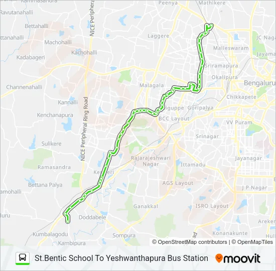 MF-401KB STBEN-YTTMC Bus Line Map