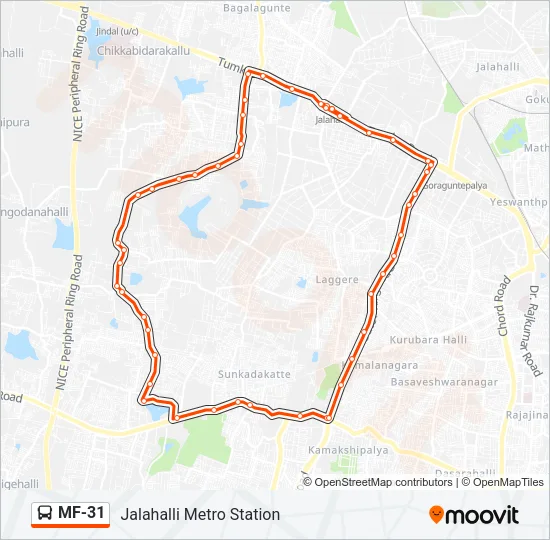 MF-31 Bus Line Map
