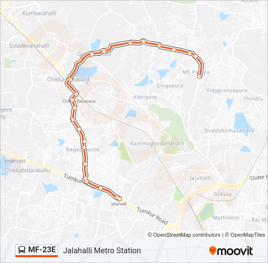 MF-23E Bus Line Map