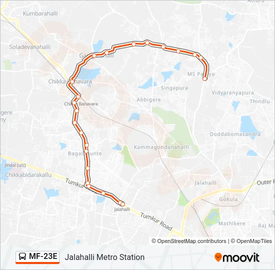 MF-23E Bus Line Map