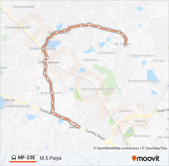 MF-23E bus Line Map