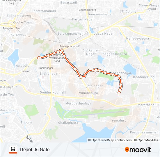 MF-1F D06G-RMN Bus Line Map