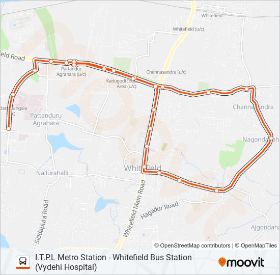 MF-1G ITPLMS-WTTMC bus Line Map