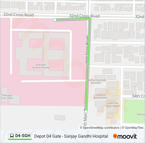 D4-SGH bus Line Map