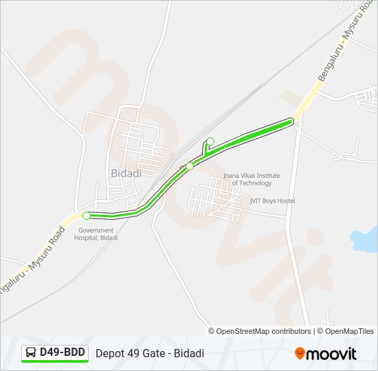 D49-BDD bus Line Map