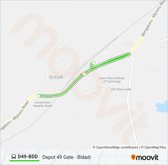 D49-BDD Bus Line Map