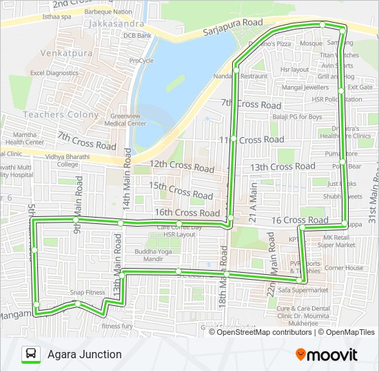 HSR FDR-1A Bus Line Map