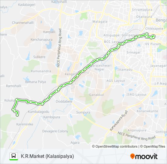 227-G KMT-JMP bus Line Map