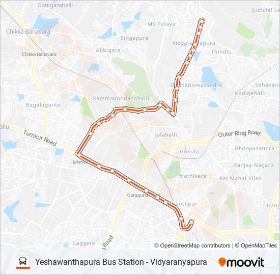 MF-28 YTTMC-VRP Bus Line Map