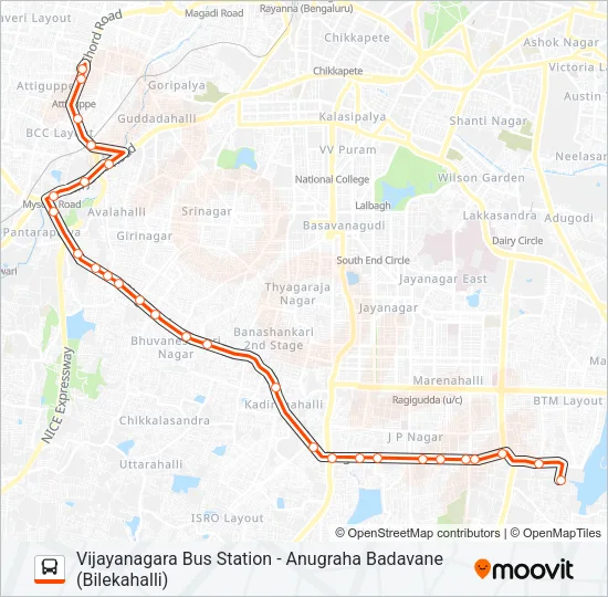 MF-45 VTTMC-ABG Bus Line Map