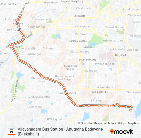 MF-45 VTTMC-ABG Bus Line Map