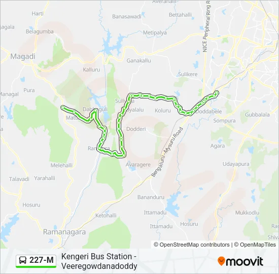 227-M Bus Line Map